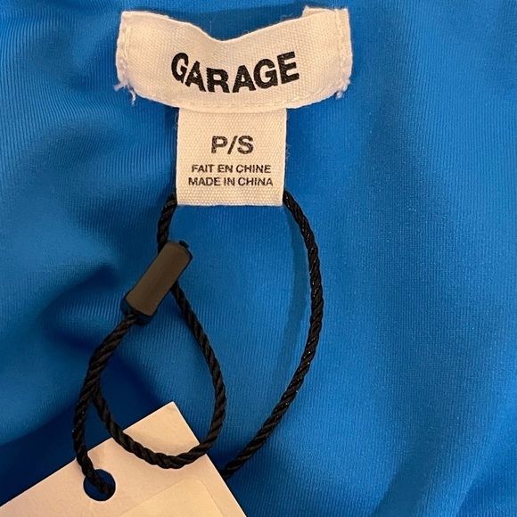 Garage blue bungee strap tube top - Picture 4 of 4